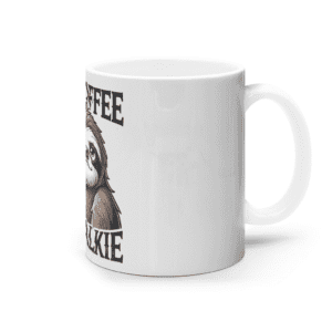 Cană ceramică albă „No Coffee, No Talkie”