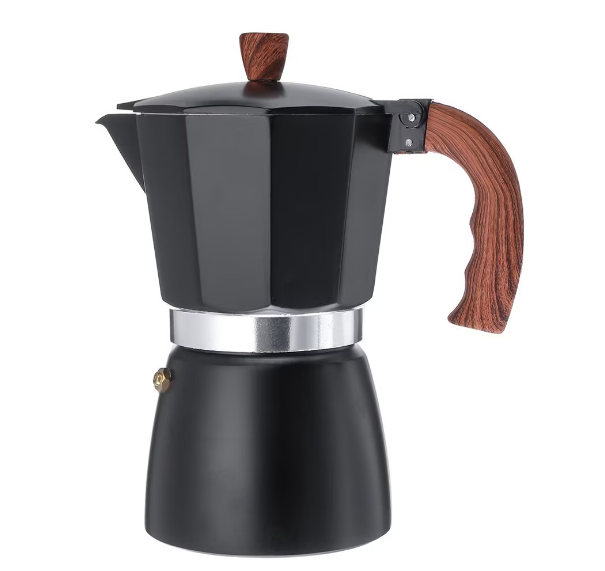 Ibric pentru cafea, JESWO, Aluminiu, 300ml, Negru