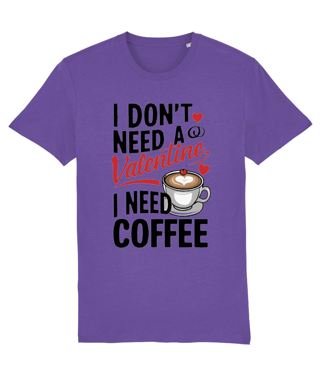 Tricou bărbați „I Don’t Need a Valentine, I Need Coffee” - imagine 4