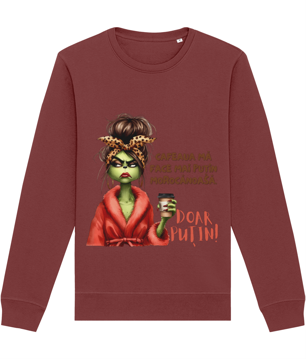 Bluză unisex „Cafeaua mă face mai puțin morocănoasă” - imagine 5