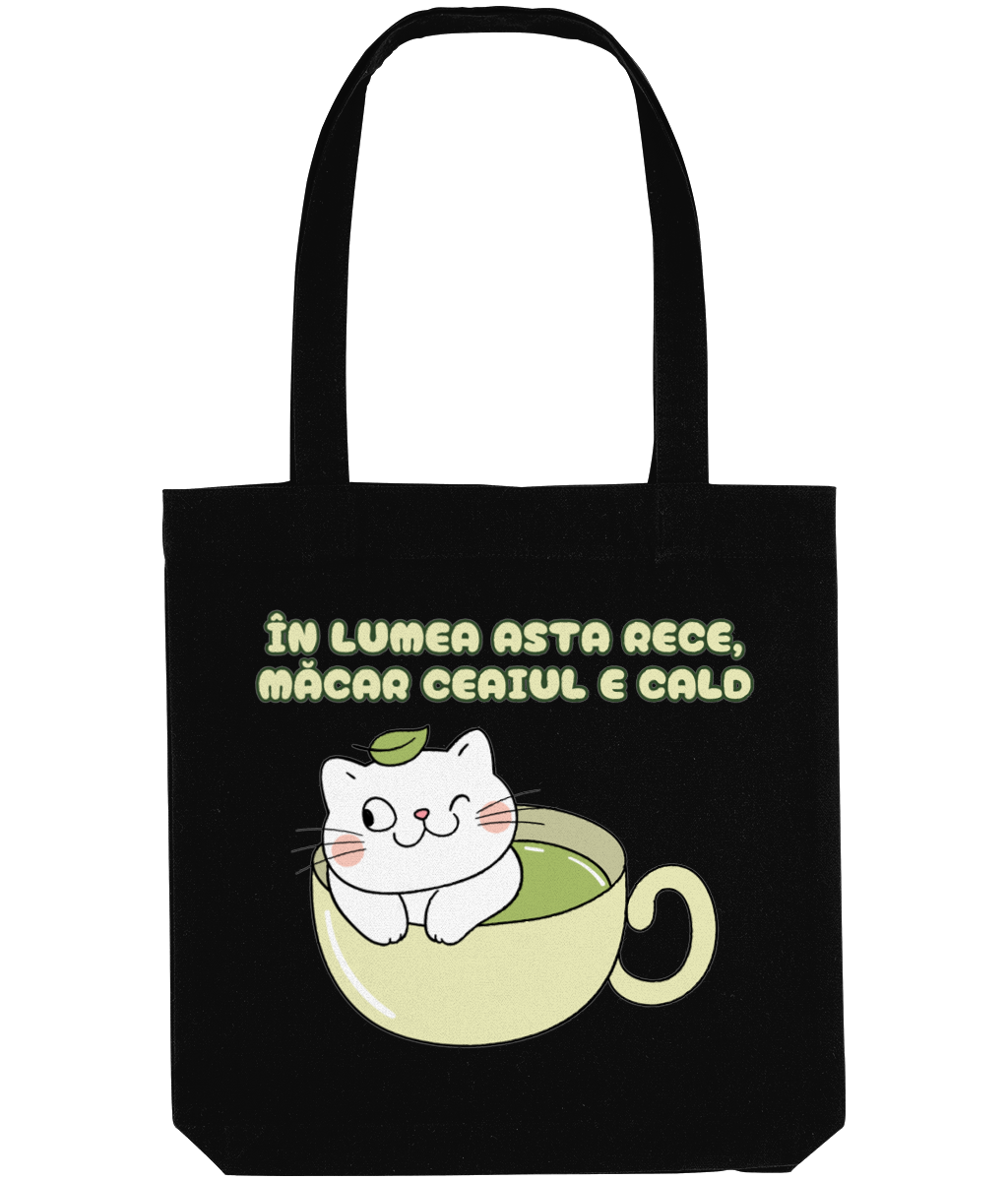 Într-o lume rece, măcar ceaiul e cald… și sacoșa ta e pregătită pentru orice! Spațioasă, rezistentă și prietenoasă cu natura, este accesoriul perfect pentru orice iubitor de ceai.