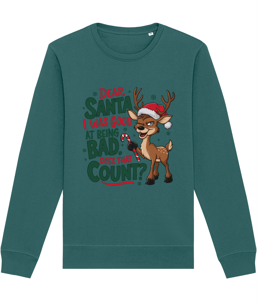 Bluza unisex "Dear Santa, I was good" - imagine 6
