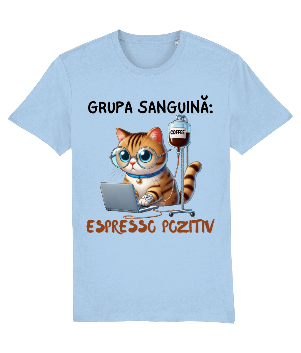 Tricou bărbați „Grupa Sanguină Espresso Pozitiv” - imagine 10