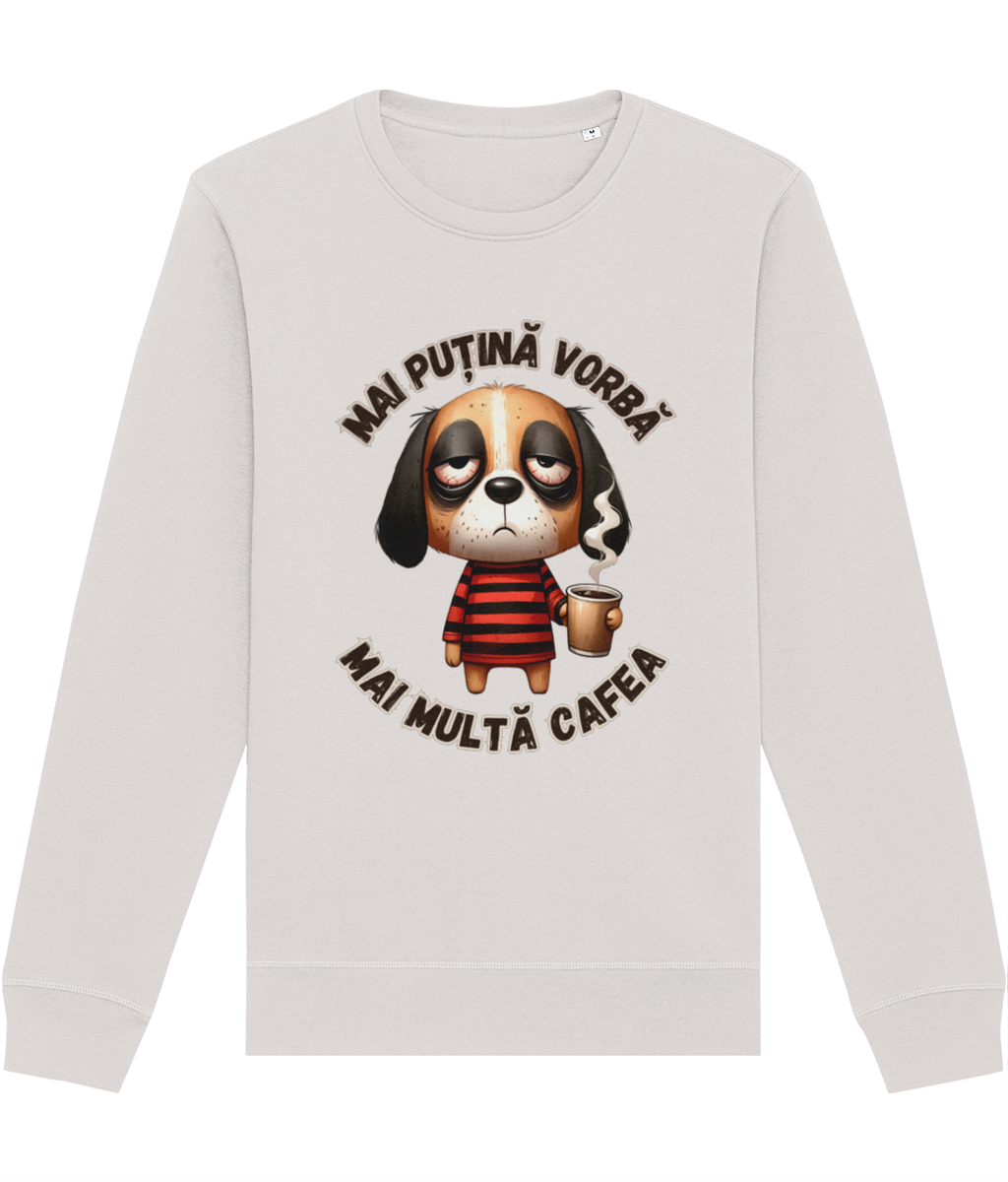 Bluză unisex „Mai Puțină Vorbă, Mai Multă Cafea” - imagine 2