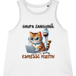 Maiou damă „Grupa Sanguină Espresso Pozitiv”