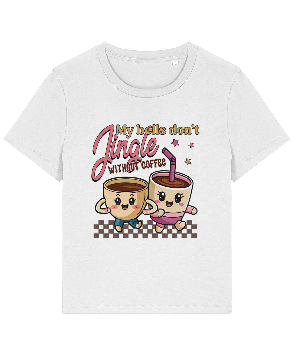 Tricou damă „My Bells Don't Jingle Without Coffee” - imagine 3