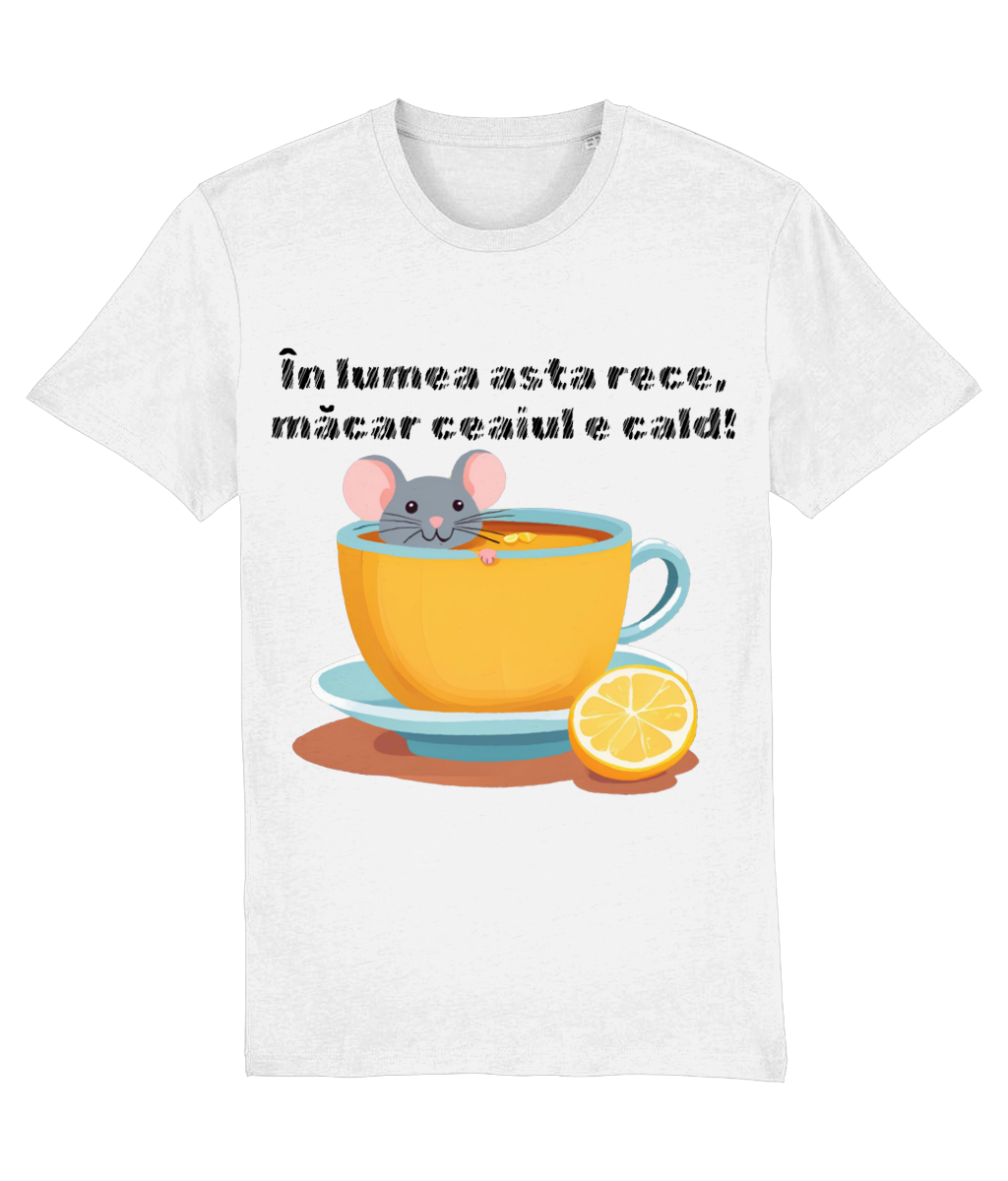 Cadou Tricou barbati pentru iubitorii de ceai In lumea asta rece macar ceaiul e cald