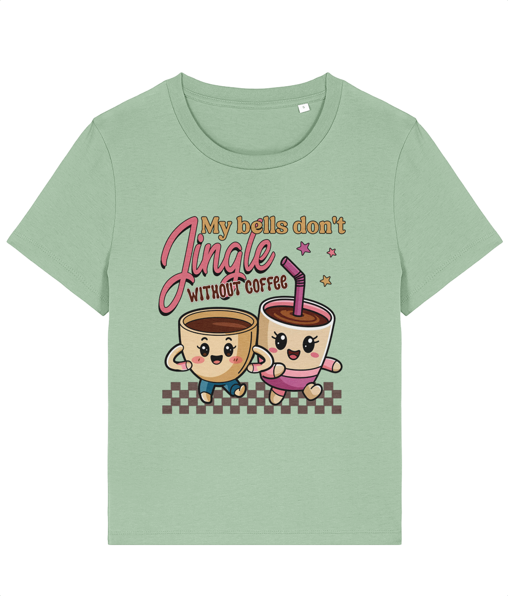Tricou damă „My Bells Don't Jingle Without Coffee” - imagine 2