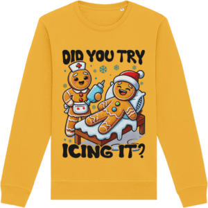 Bluză unisex „Did you try icing it?”