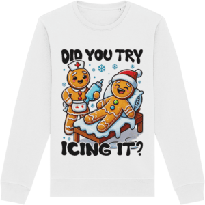 Bluză unisex „Did you try icing it?”