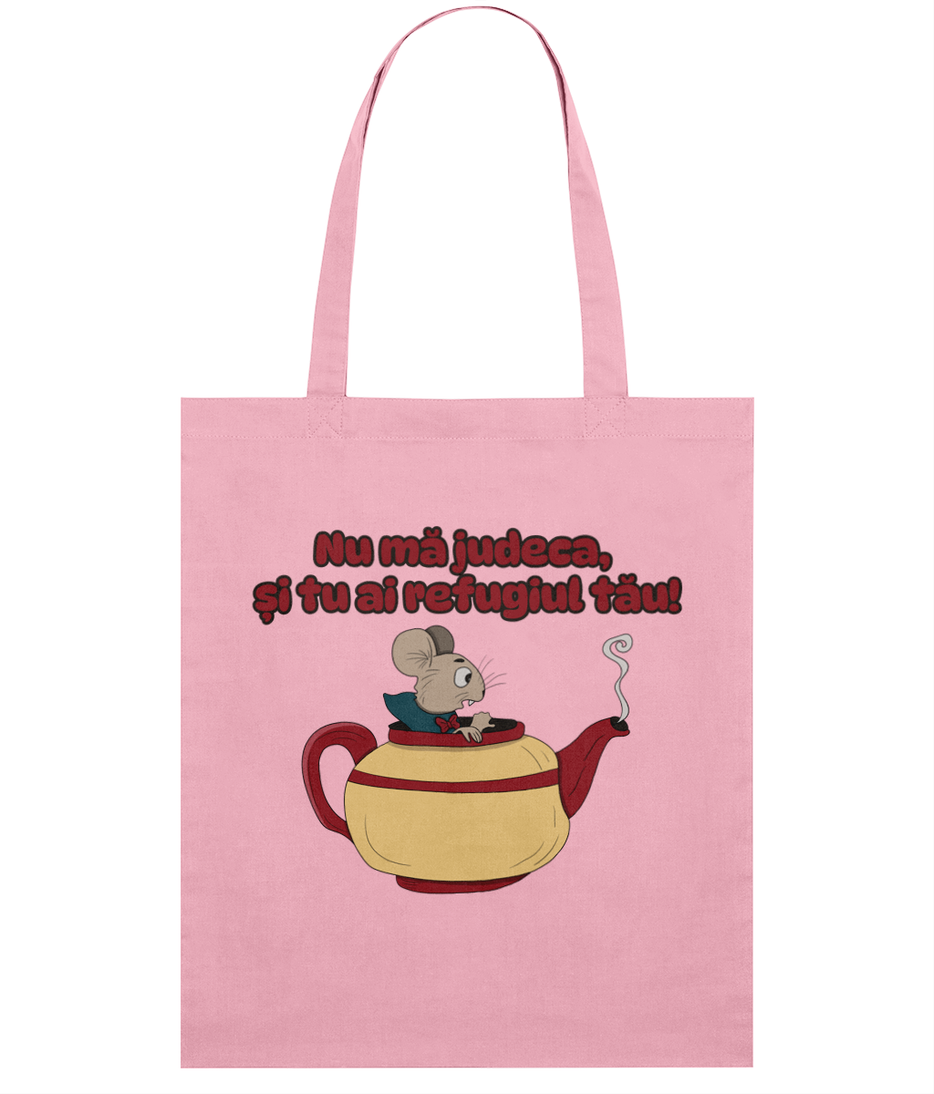 Sacoșă din bumbac „Nu mă judeca, și tu ai refugiul tău” - imagine 7