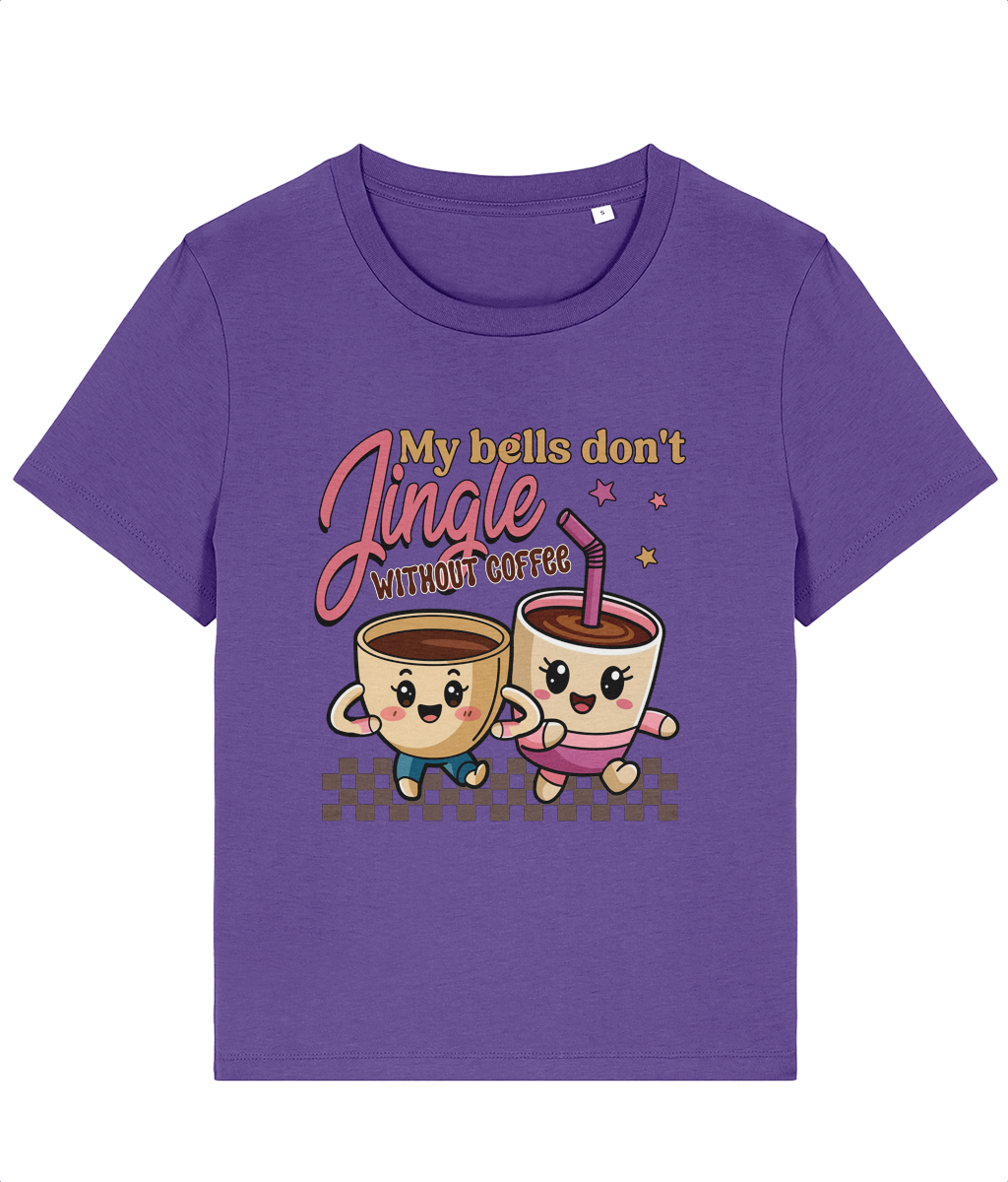 Tricou damă „My Bells Don't Jingle Without Coffee” - imagine 4
