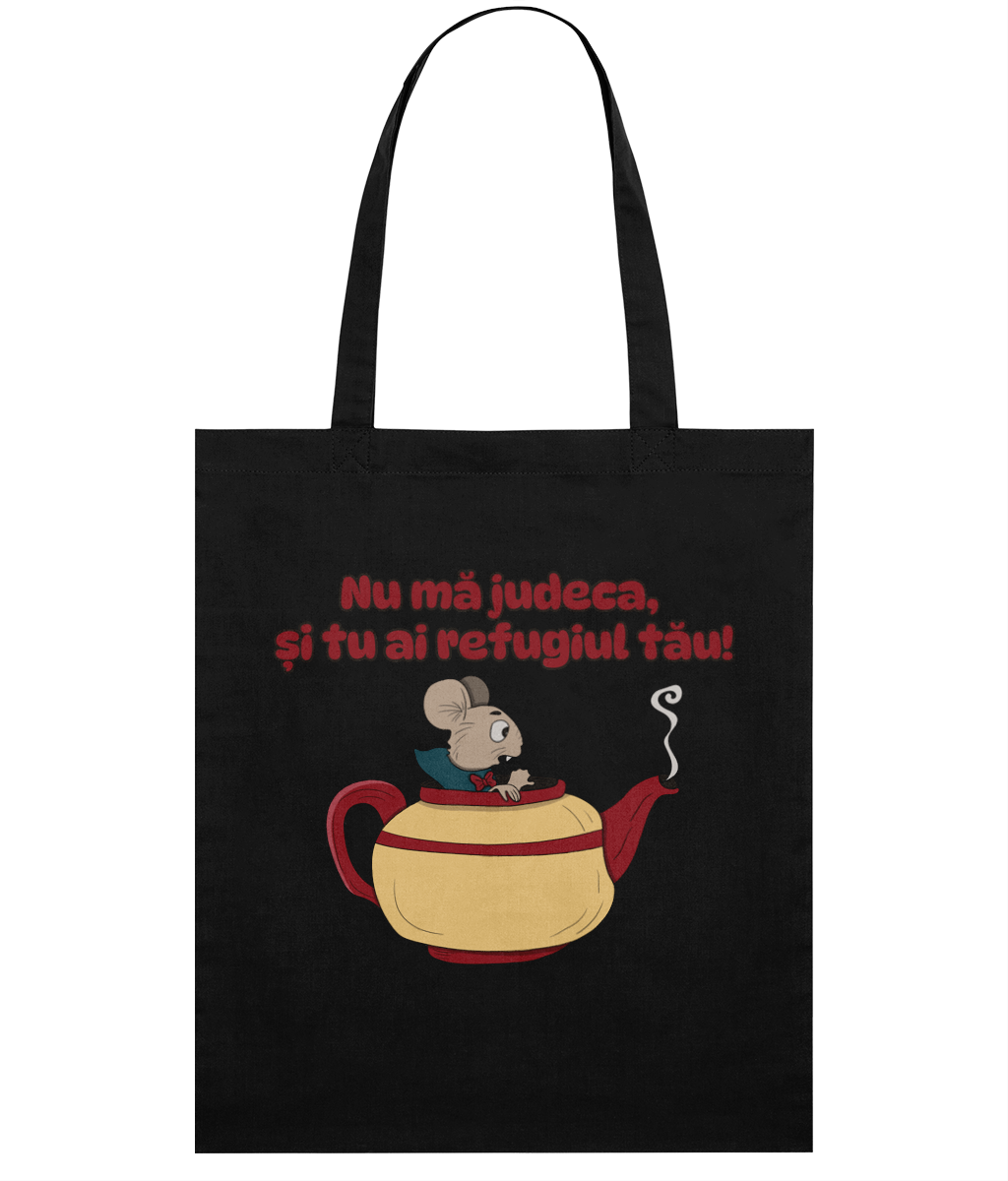 Sacoșă din bumbac „Nu mă judeca, și tu ai refugiul tău” - imagine 9