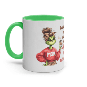 Cană colorată din ceramică „Funcționez Pe Bază De Cafea Și Sarcasm”