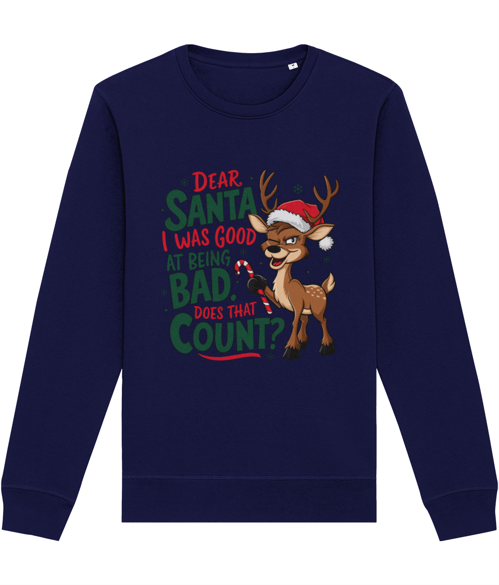 Bluza unisex "Dear Santa, I was good" - imagine 3