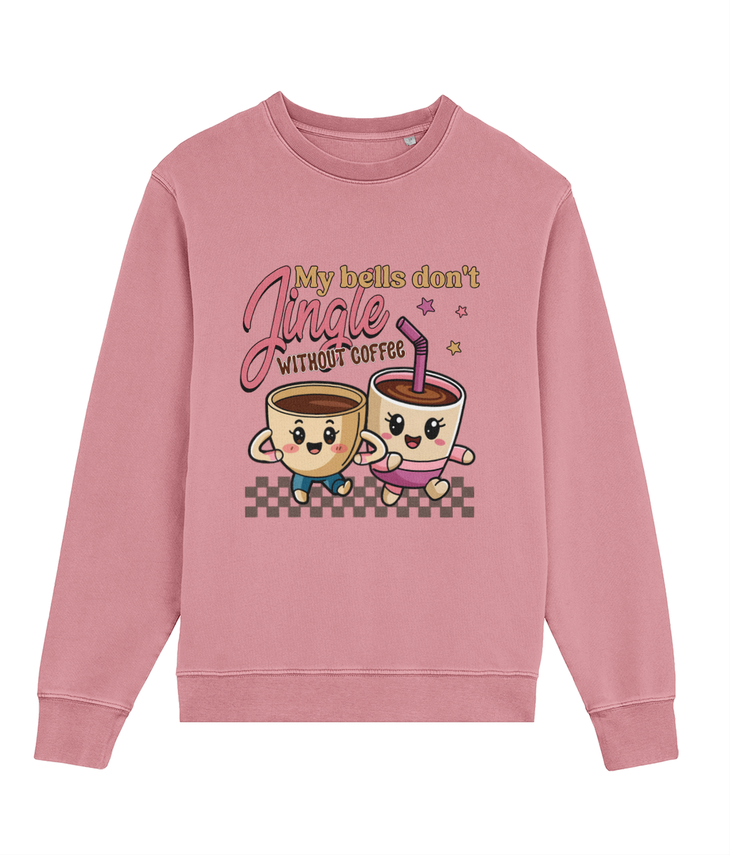 Bluză unisex „My Bells Don't Jingle Without Coffee” - imagine 5