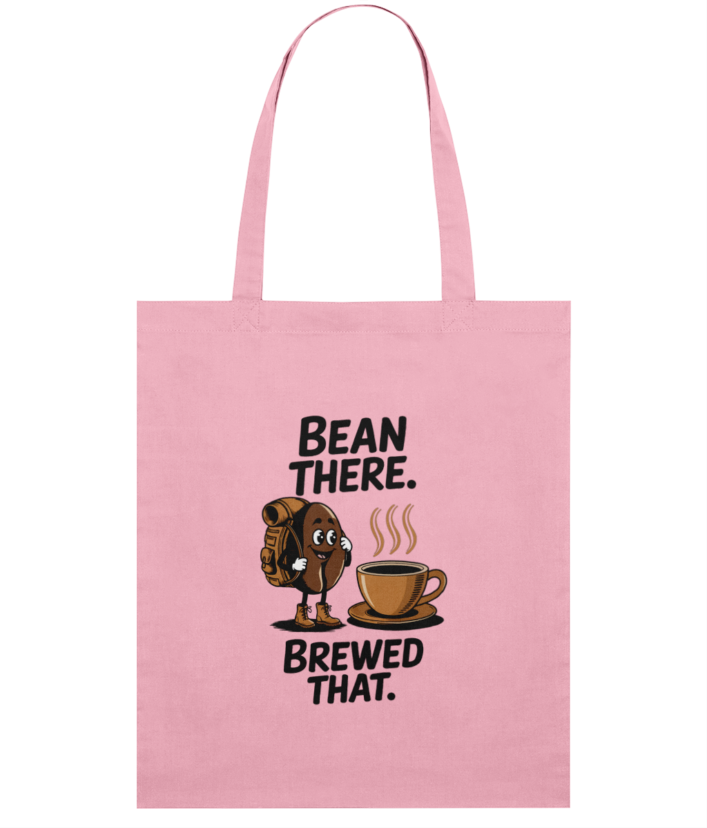 Sacoșă din Bumbac „Bean there. Brewed That.” | Light Tote Bag - imagine 5