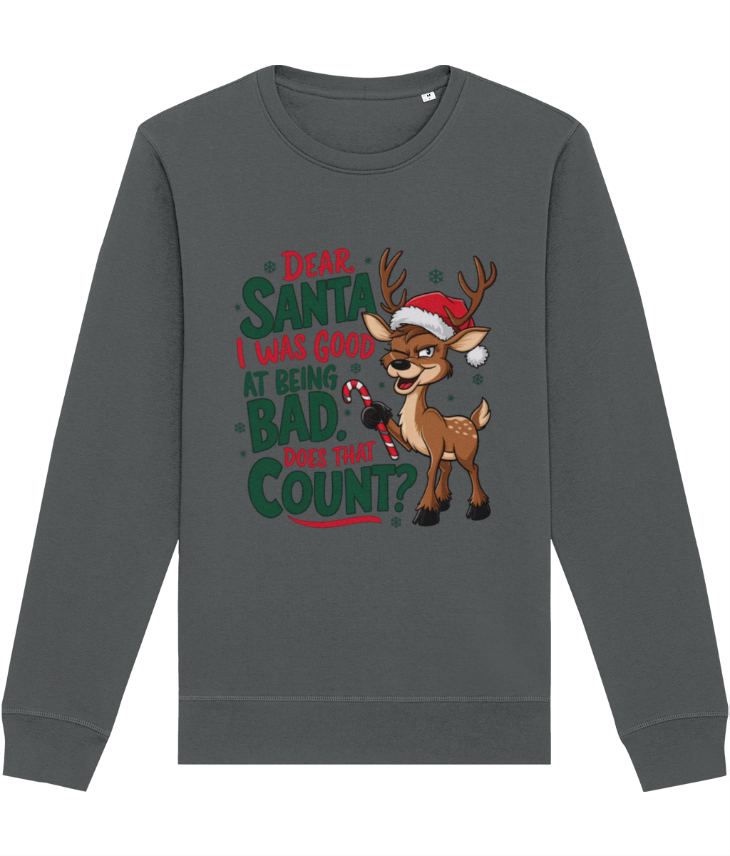 Bluza unisex "Dear Santa, I was good" - imagine 8
