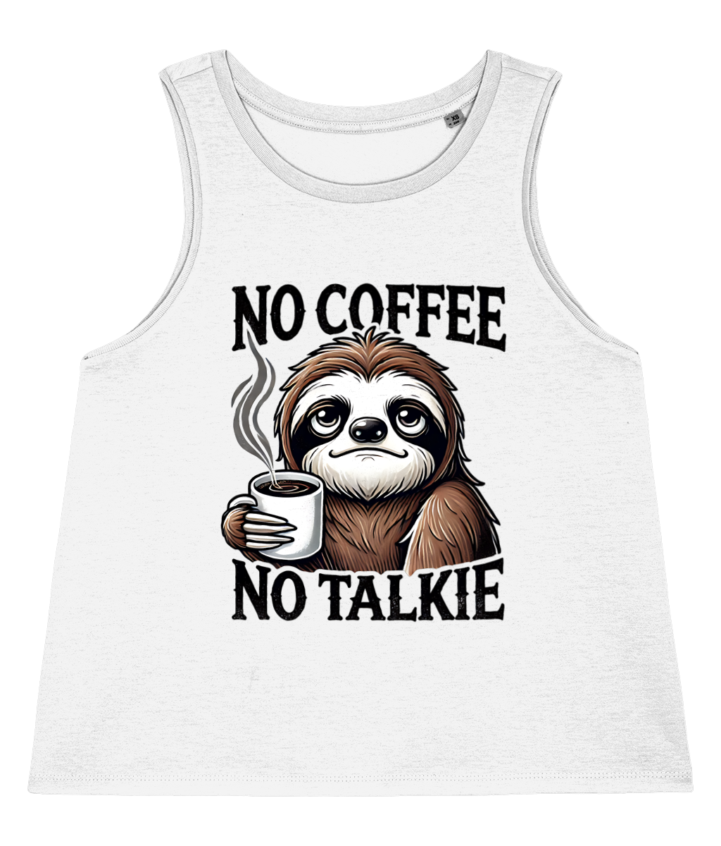 Maiou damă „No Coffee, No Talkie” cadoul perfect pentru iubitoarele de cafea