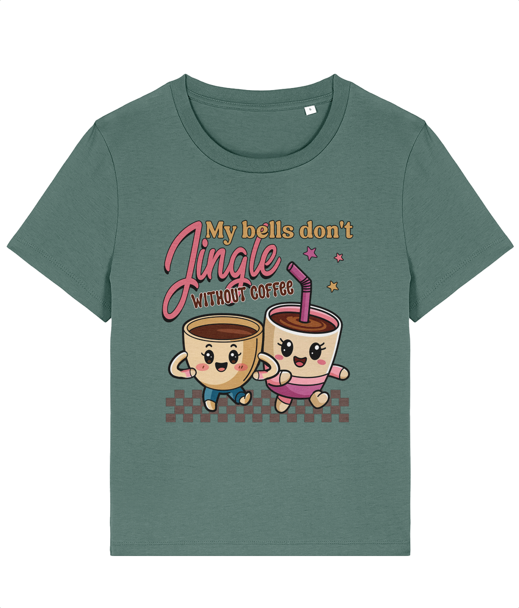 Tricou damă „My Bells Don't Jingle Without Coffee” - imagine 6
