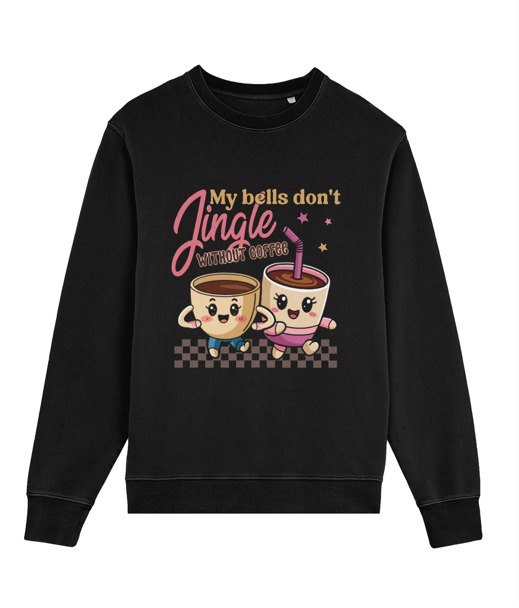 Bluză unisex „My Bells Don't Jingle Without Coffee” - imagine 6