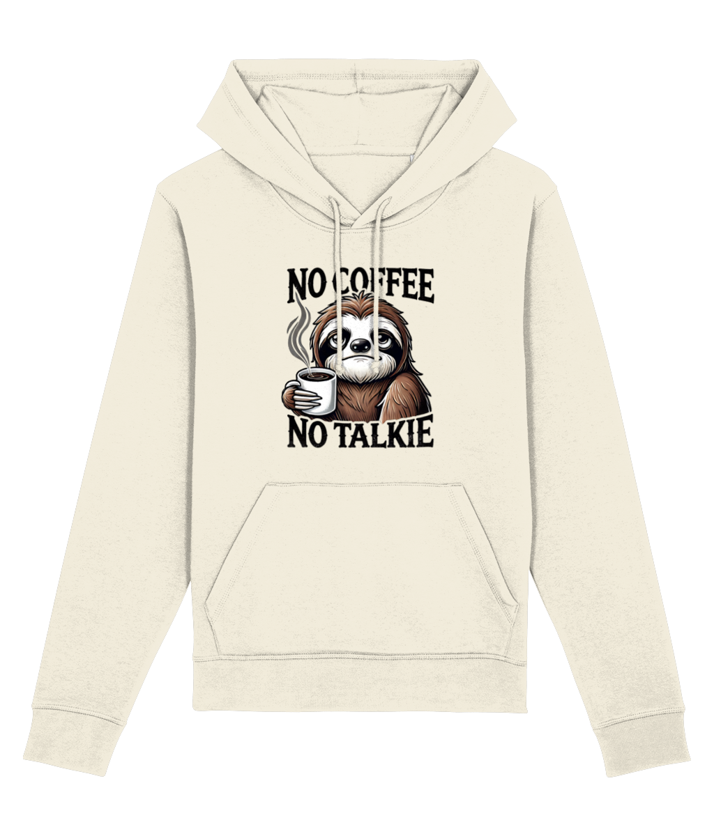 Hanorac unisex „No Coffee, No Talkie” cadou personalizat amuzant pentru iubitorii de cafea