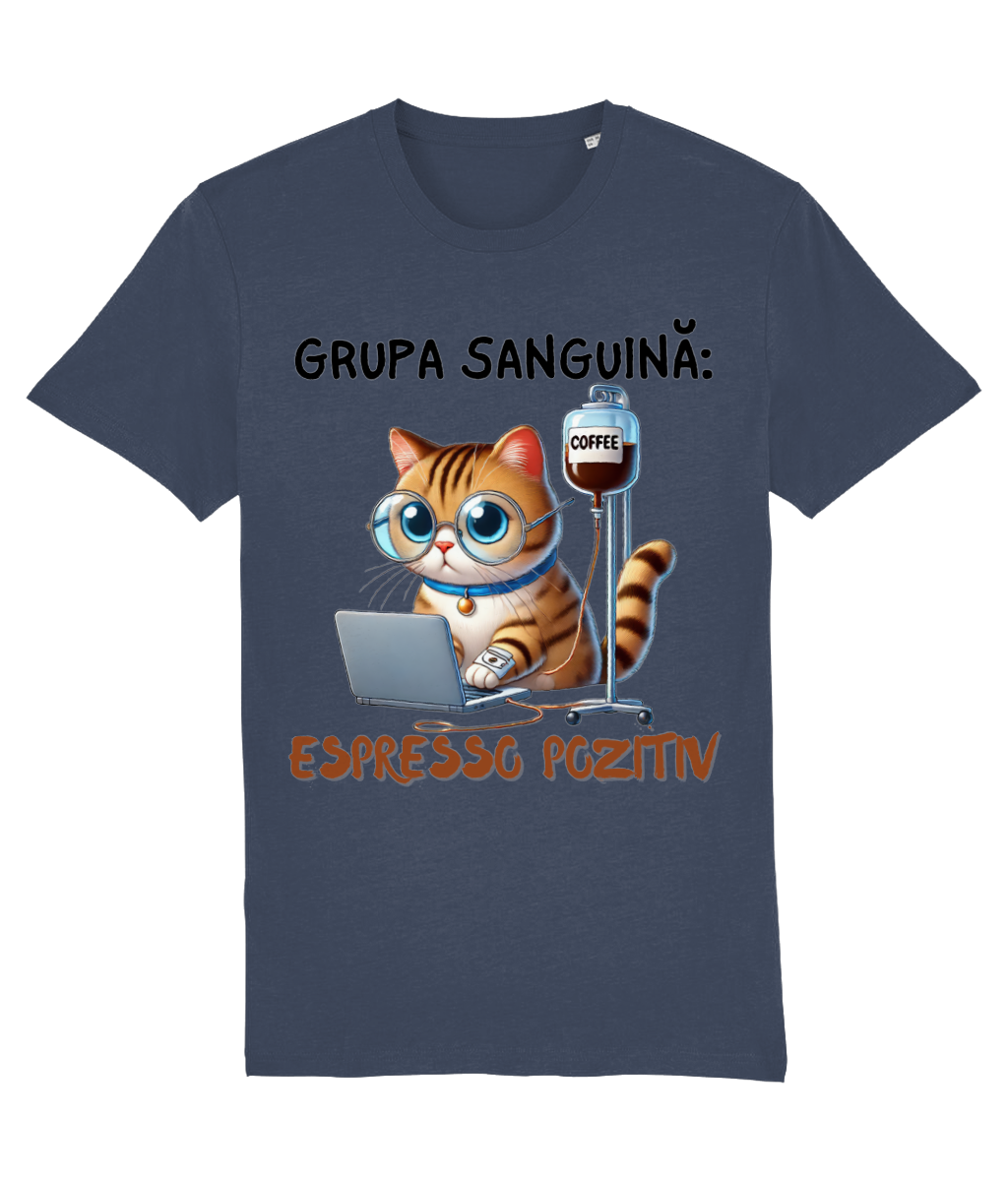 Tricou bărbați „Grupa Sanguină Espresso Pozitiv” - imagine 7