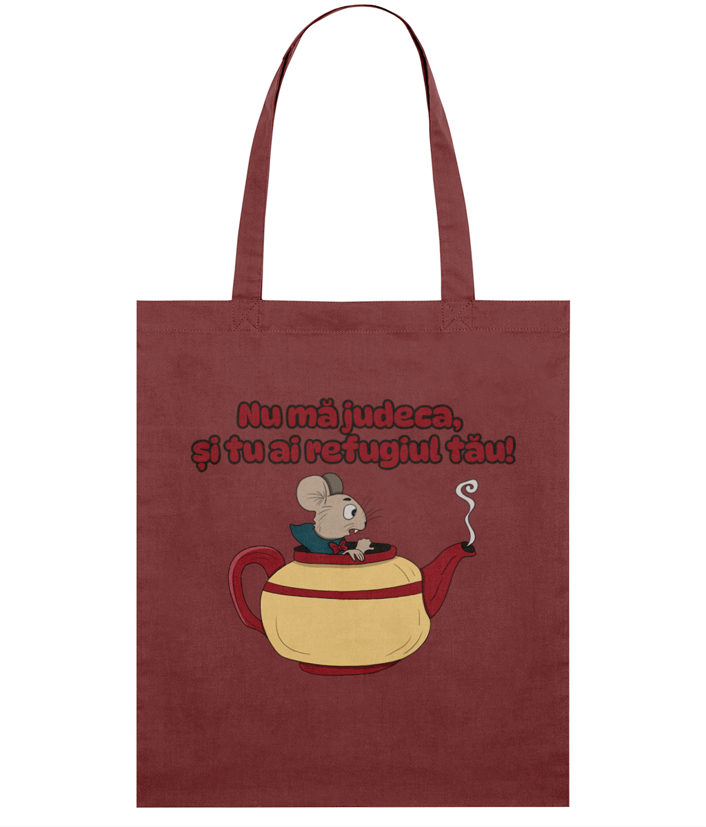 Sacoșă din bumbac „Nu mă judeca, și tu ai refugiul tău” - imagine 8