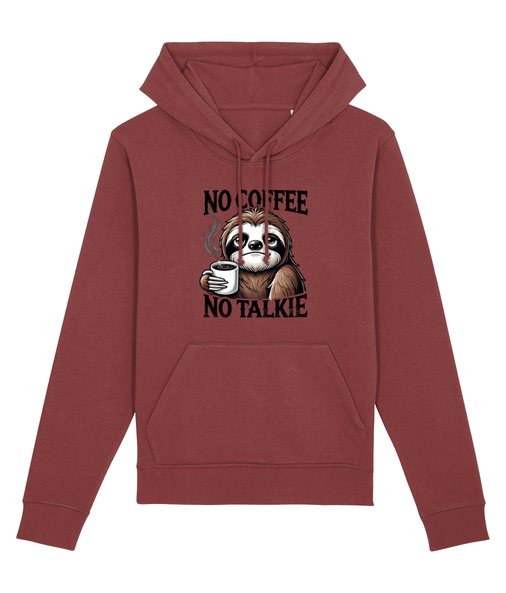 Hanorac unisex „No Coffee, No Talkie” - imagine 9