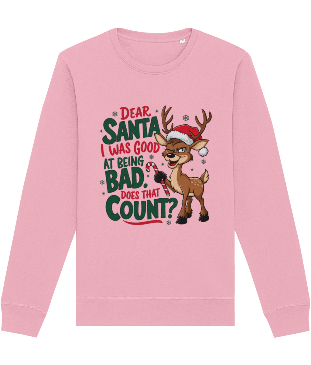 Bluza unisex "Dear Santa, I was good" - imagine 4