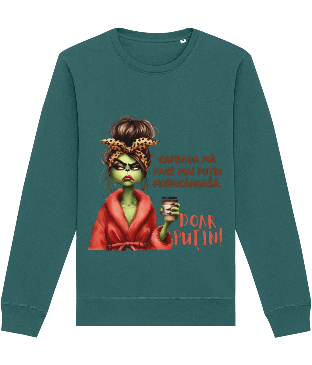 Bluză unisex „Cafeaua mă face mai puțin morocănoasă” - imagine 6