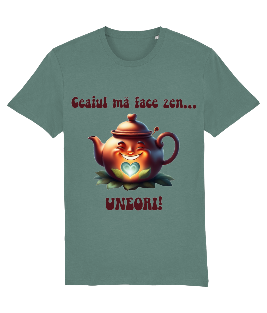 Tricou bărbați „Ceaiul mă face zen... uneori!” - imagine 7