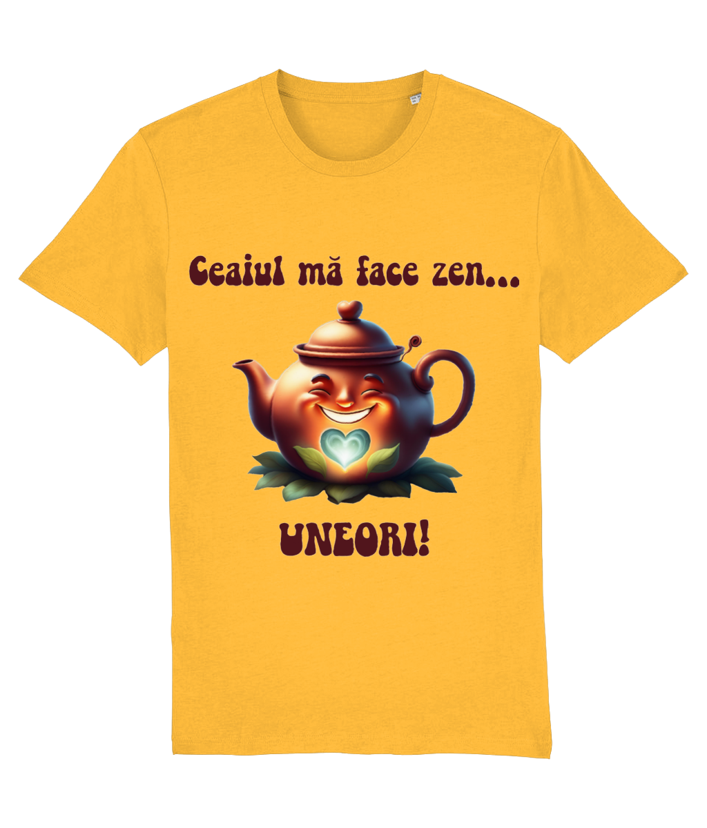 Tricou bărbați „Ceaiul mă face zen... uneori!” - imagine 3