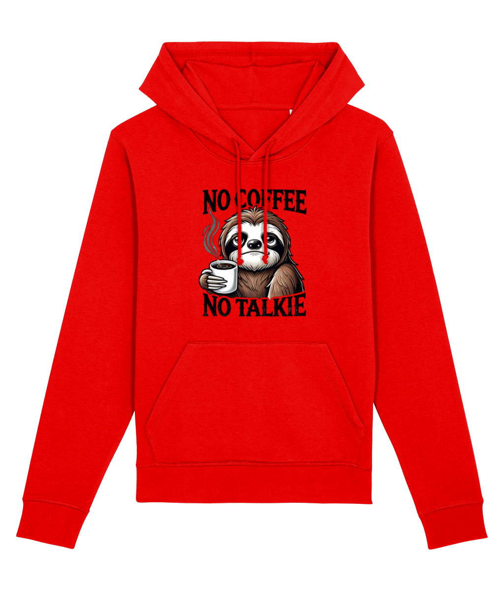 Hanorac unisex „No Coffee, No Talkie” - imagine 3