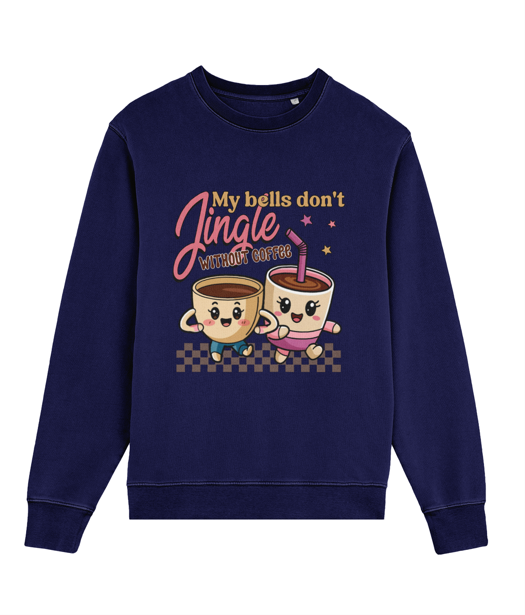 Bluză unisex „My Bells Don't Jingle Without Coffee” - imagine 4