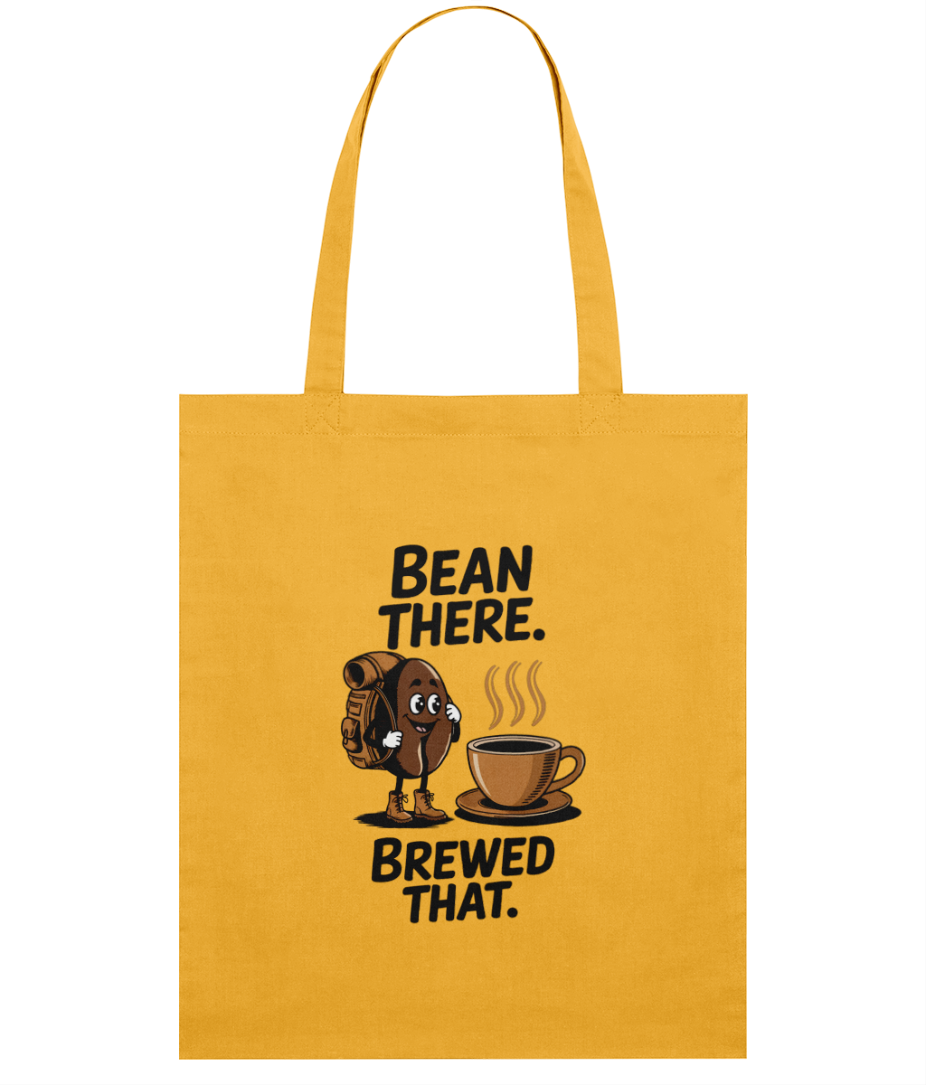 Sacoșă din Bumbac „Bean there. Brewed That.” | Light Tote Bag - imagine 3