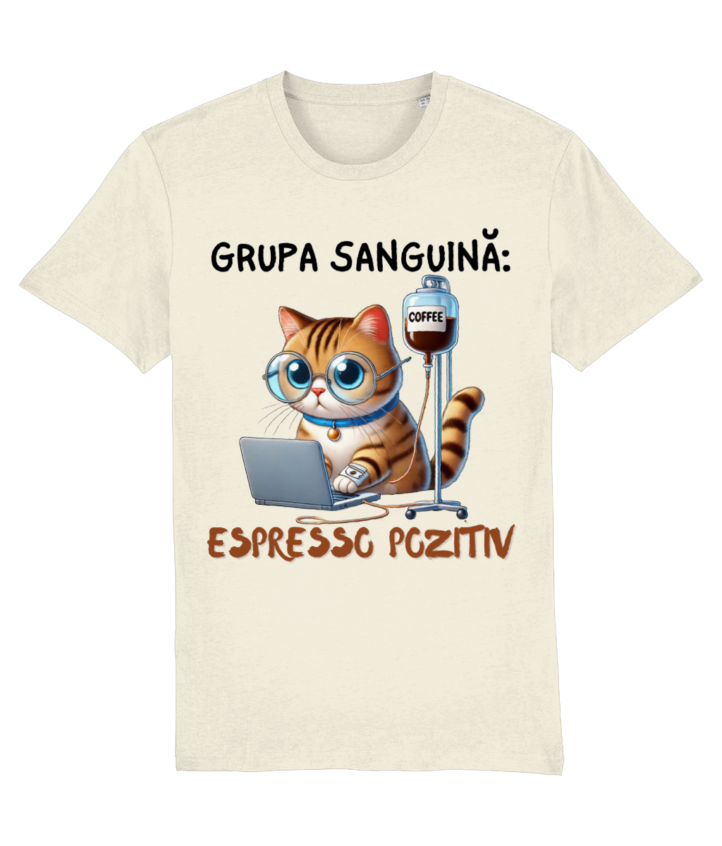 Tricou bărbați „Grupa Sanguină Espresso Pozitiv” - imagine 6