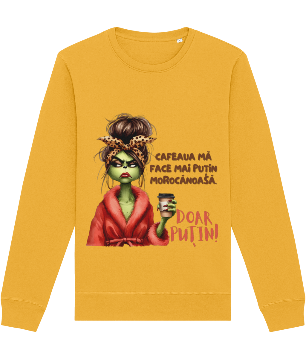 Bluză unisex „Cafeaua mă face mai puțin morocănoasă” - imagine 3