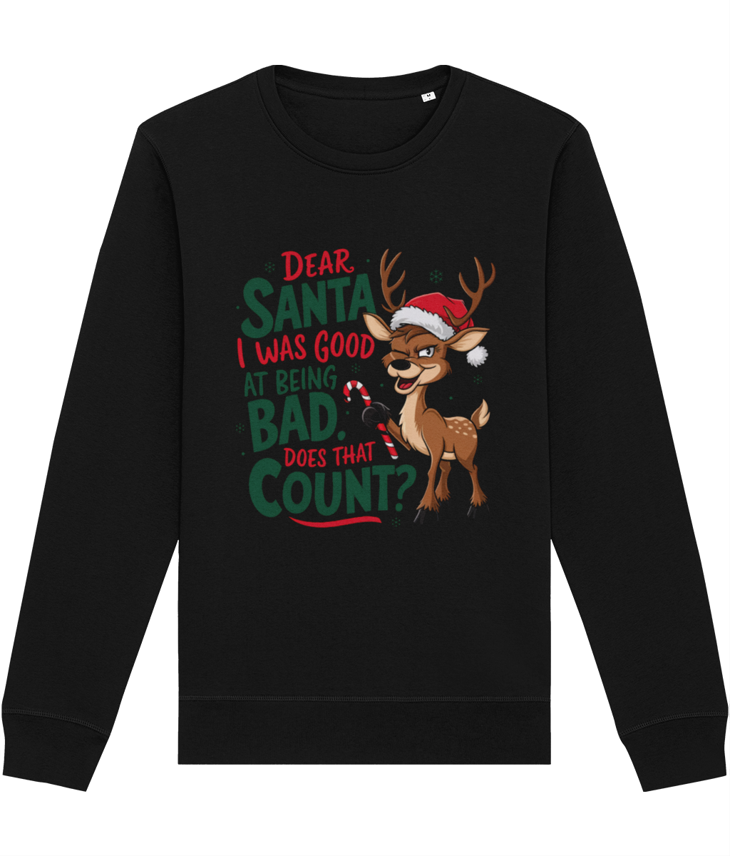 Bluza unisex "Dear Santa, I was good" - imagine 7