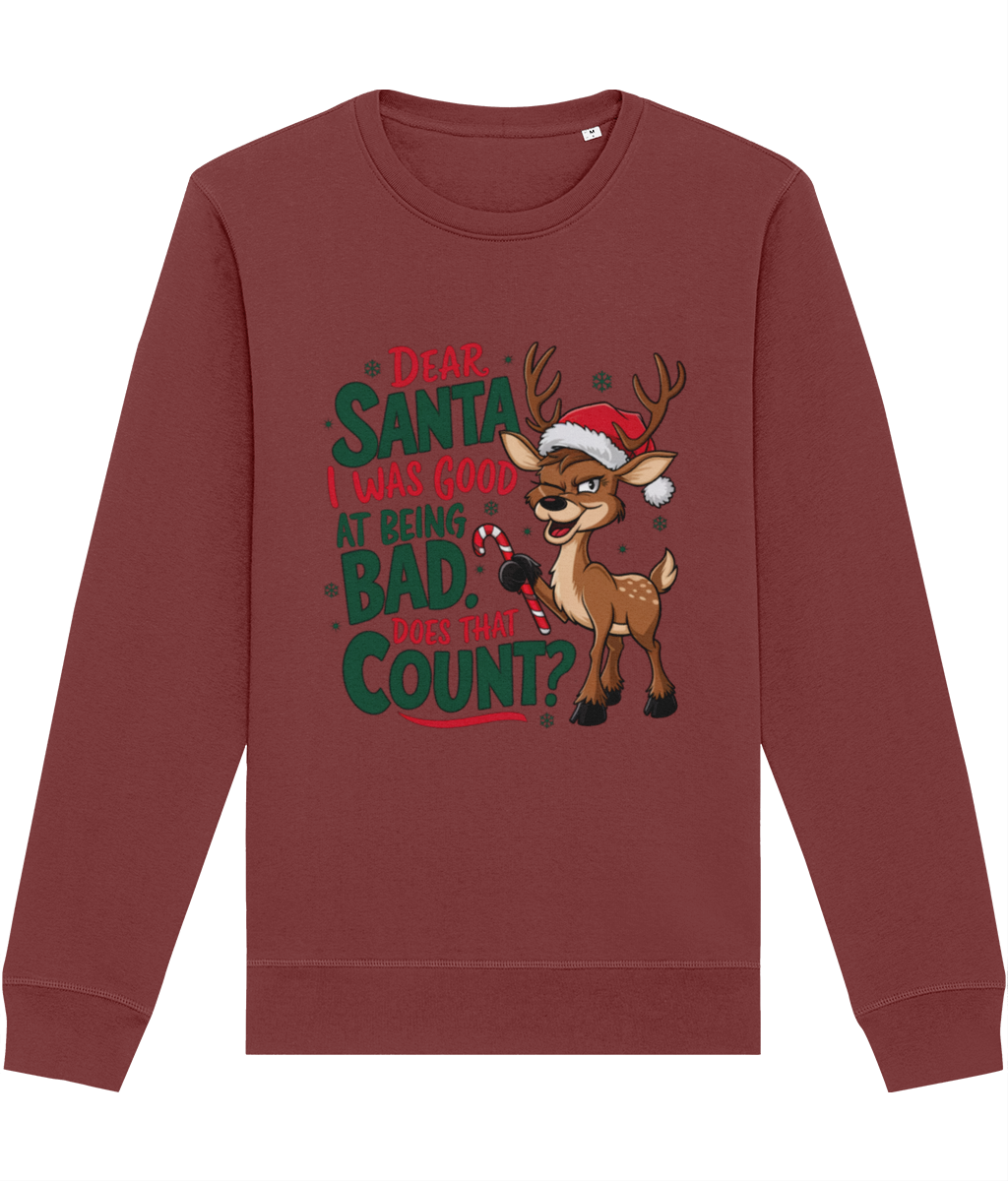 Bluza unisex "Dear Santa, I was good" - imagine 5