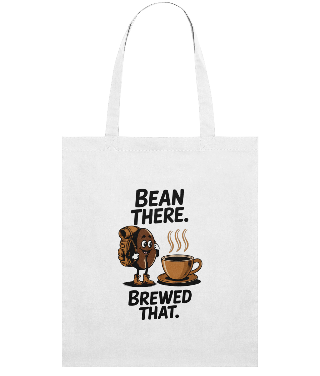 Sacoșă din Bumbac „Bean there. Brewed That.” | Light Tote Bag - imagine 2
