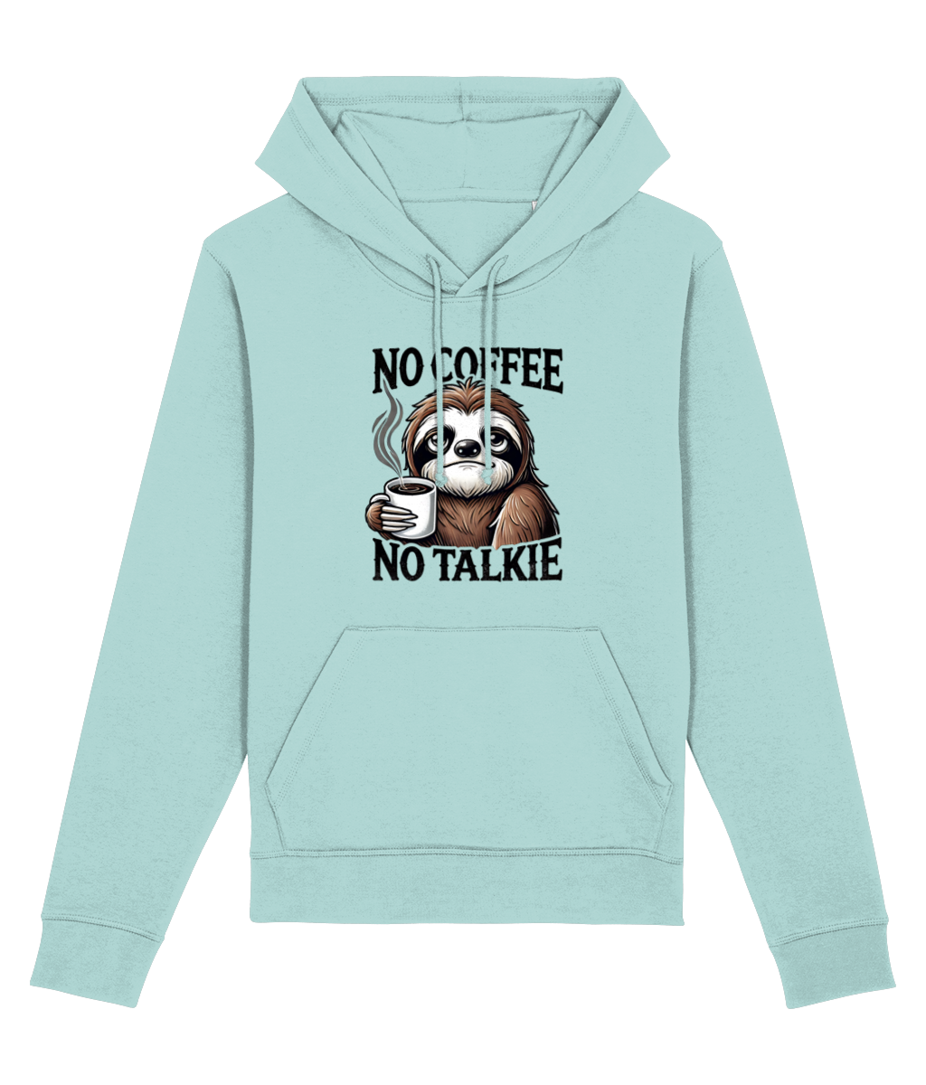 Hanorac unisex „No Coffee, No Talkie” - imagine 8