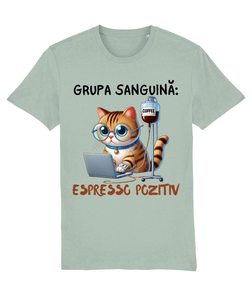 Tricou bărbați „Grupa Sanguină Espresso Pozitiv” - imagine 11