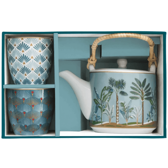 Set de ceainic si cani de cafea sau ceai Jungla