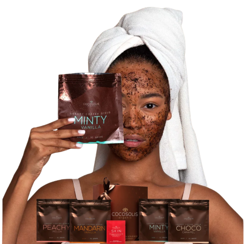 Luxury Coffee Scrub Box – Set Cadou pentru o Piele Catifelată