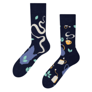 Șosete Vesele din Fibre de Bambus „Timpul pentru Ceai”