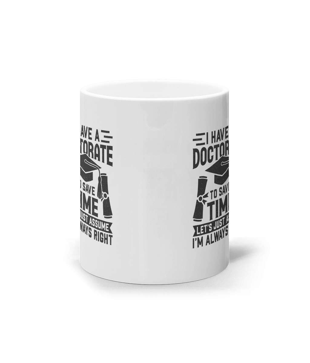 Cana ceramica personalizata cadou amuzant pentru absolventi de doctorat femei barbati