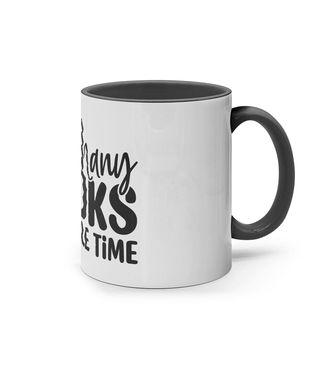 Cană ceramică colorată „So many books, so little time” - imagine 2