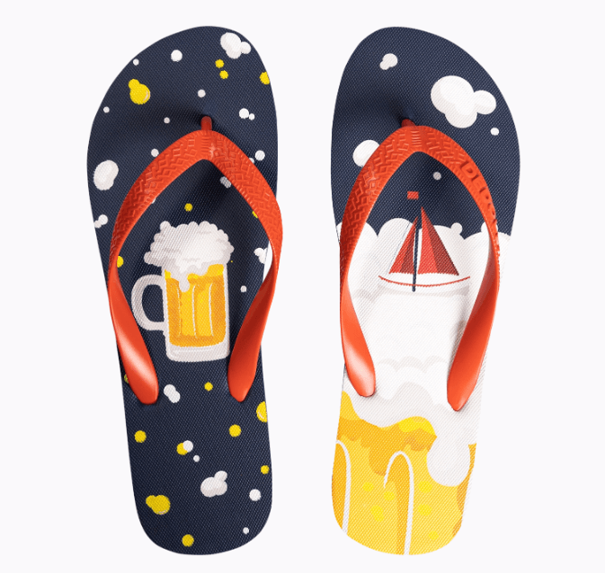 Șlapi veseli „Bere pe vapor” – relaxare la superlativ!