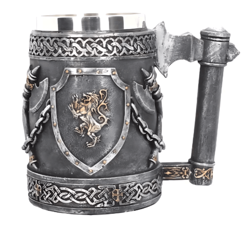 Halba Vikingă din Oțel Inoxidabil – Puterea unui războinic în fiecare înghițitură!